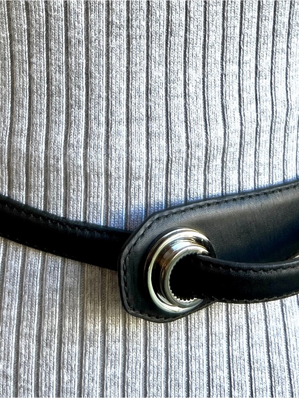 Belt leather Dior wrap black